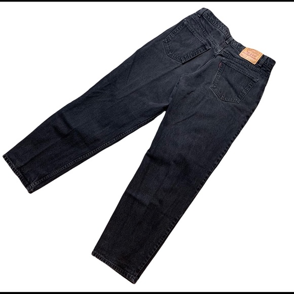 Vintage Levi’s 550 Relaxed Fit Black Denim Jeans - Picture 2 of 4